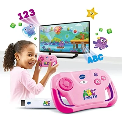 Image of Vtech 80 613254 ABC Smile TV pink Game Console, M