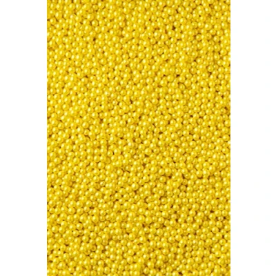 Image of SPRINKLY Glimmer Pearls Yellow 150g Pouch