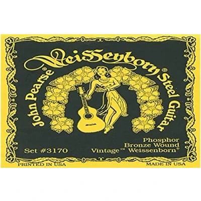 Image of John Pearse Strings® 3170L For Weissenborn® Steel Guitar Phosphor Bronze Vintage Custom Light