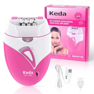 Image of Epilator,Epilator for Women Rechargeable Cordless Facial Epilator with Led Light,2 Speed Setting Face Body Face,Bikini Line Areas, Underarms, Arms, Legs, Upper Lip