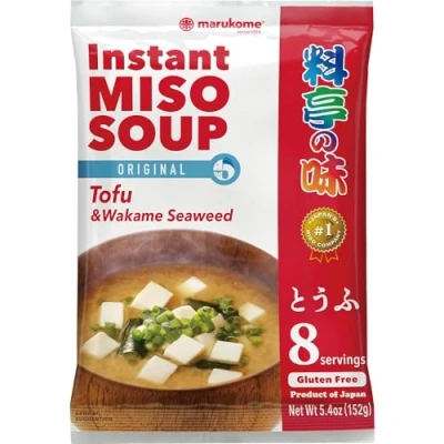 Image of Marukome Instant Ryoutei No Aji Miso Soup with Chunks of Tofu 152 g