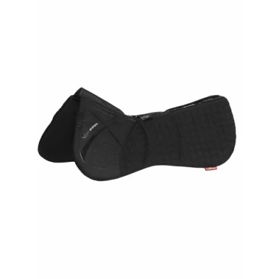 Image of LeMieux ProSorb Plain 3 Pocket Quilted Half Pad Black Large