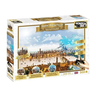Image of University Games U08569 London Scratch Off Puzzle