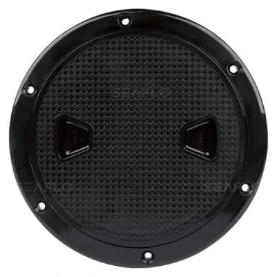 Image of SEAFLO 4&quot; 8&quot; Black Circular Non Slip Inspection Hatch w/Detachable Cover (8&quot;)