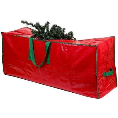 Image of Christmas Tree Storage Bag Stores Up To 9 Foot Disassembled Artificial Xmas Tree, Durable Waterproof Material Zippered Container with Carry Handles