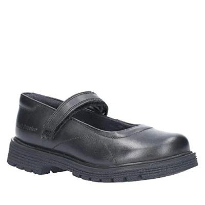 Image of Hush Puppies Girl&#039;s Tally Junior School Uniform Shoe, Black, 3 UK Medium