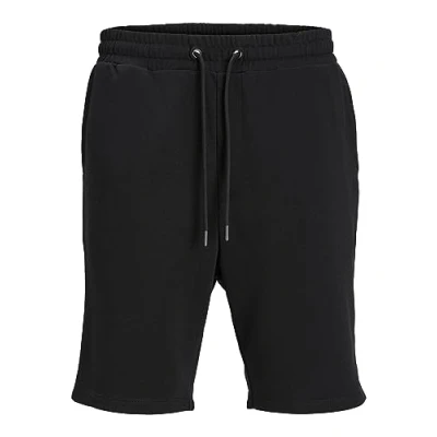 Image of JACK &amp; JONES Mens Bradley Sweat Shorts Black L