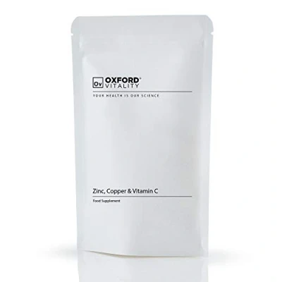 Image of Zinc, Copper &amp; Vitamin C Tablets General Health Hair, Skin and Nails Oxford Vitality