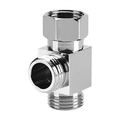 Image of 3 Way Shower Diverter Valve, 1/2&quot; Brass Chrome Valve Replacement Kit for Arm Mounted