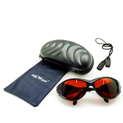 Image of MCWlaser Laser Safety Glasses Protective Goggles 190 540nm &amp; 900 1700nm Typical For 355nm 405nm 445nm 473nm 532nm 980nm 1064nm 1320nm 1470nm 1550nm Absorption Type EP 1A Style 2