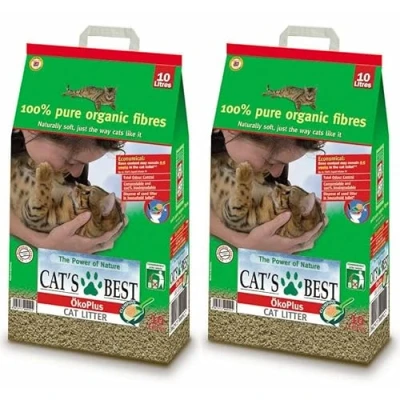 Image of Cat&#039;s Best 2 x 30L Okoplus Clumping Cat Litter Multibuy