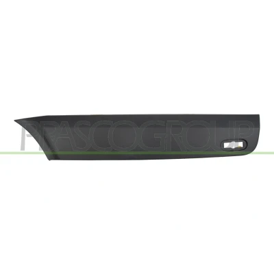 Image of A90669034009B51 Trim /Protection Strip, wing PRASCO ME9191474 Left Rear black with fastening material