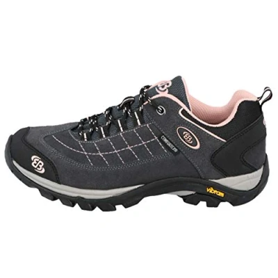 Image of Brütting Women&#039;s Mount Crillon Low Outdoor &amp; Trekking Shoe, Grey/Pink, 8 UK