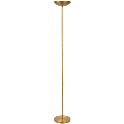 Image of Lucide ZENITH Floor lamp LED Dim. 1x20W 3000K Matt Gold / Brass