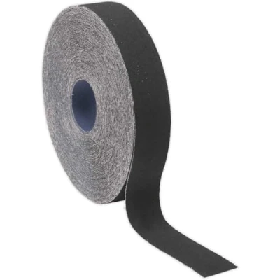 Image of Sealey Emery Roll Blue Twill 25mm x 50m 150Grit