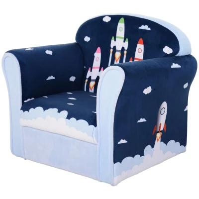 Image of HOMCOM Children Chair Armchair Single Sofa Seat Kids Furniture 18M+ 45kg