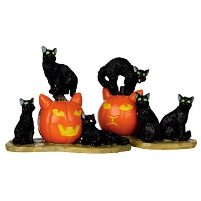 Image of Lemax Spooky Town, Halloween Cats 2pcs