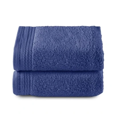 Image of Top Towel Premium Large Bath Towels 2 Hand 50 x 100 cm 100% Cotton 600 g Navy