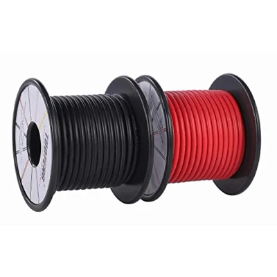 Image of TUOFENG 14 AWG Wire,Soft and Flexible Silicone Insulated Wire 20 m [10 Black 10 Red ] Stranded High Temperature Resistance for RC Applications,Test Lead,Drones Battery