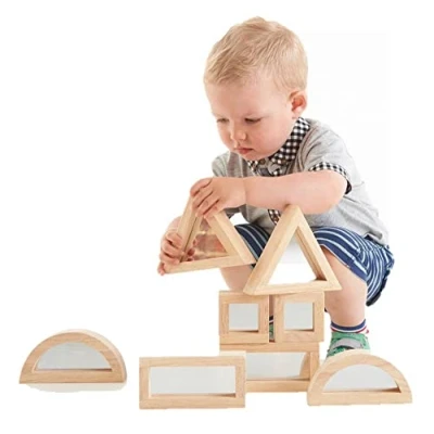 Image of TickiT 73376 Large Mirror Block Set, 8 Pieces