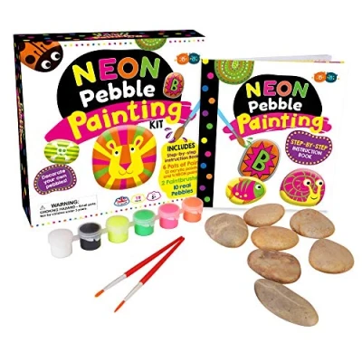 Image of Barney &amp; Buddy Neon Pebble Painting Kit