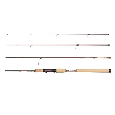 Image of Abu Garcia Tormentor2 Travel Spinning Rod, Lightweight Fishing Rod with 24T Carbon Blank, Cork Handle, Compact Design for Traveling Anglers, Freshwater &amp; Saltwater Predator Fish, 2.44m 8 24g