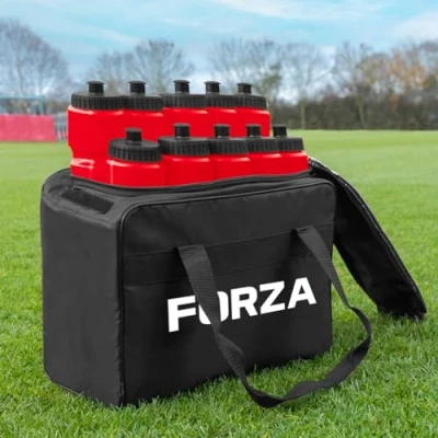 Image of FORZA 10 Water Bottles (750ml) &amp; Carry Bag Set │ 10x Bottle Capacity │Must Have Travel Essentials (Red)