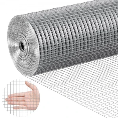 Image of VEVOR Hardware Cloth, 1/2 inch 36in x 100 ft 19 Gauge, Hot Dipped Galvanized Wire Mesh Roll, Chicken Fencing, for Rabbit Cages, Garden, Small Rodents