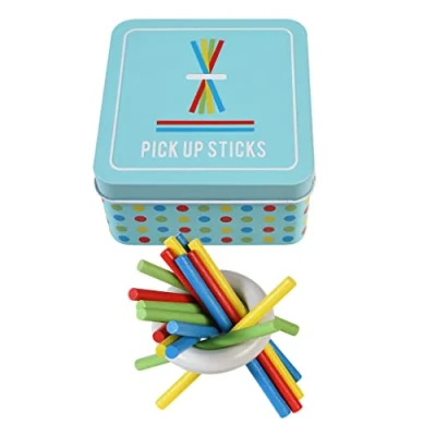 Image of Rex London Wooden Pick Up Sticks In A Tin