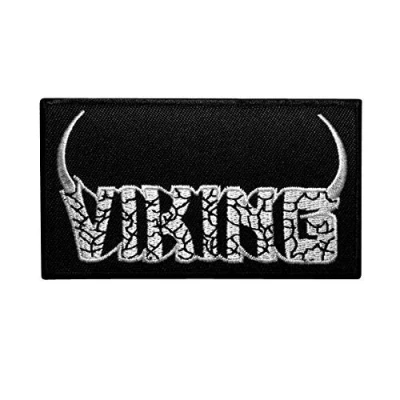 Image of Vik Patch Iron on T Shirt Embroidered Jacket Denim Jean Decorate Custom Handmade Gift Craft Enjoy, Thrash Metal