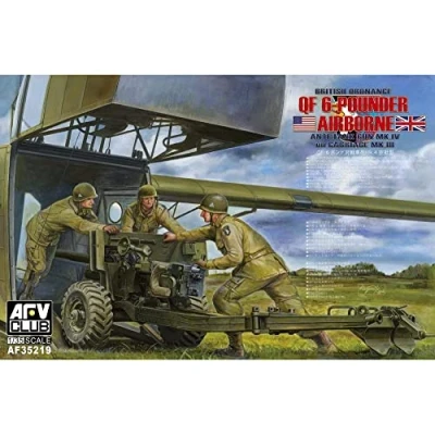 Image of AFV Club 1/35 British Mk 4 AFV35219 6 Pounder Airborne Anti Tank Gun,