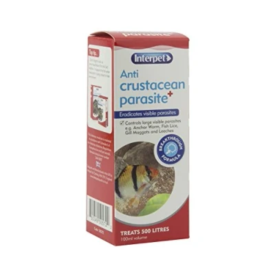 Image of Interpet Anti Crustacean Parasite Aquarium Fish Treatment, Controls Parasites, 100 ml, Treats 500 litres