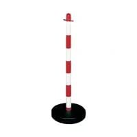 Image of JSP HDE110005454 Demarcation Barrier Chain, Support Post, Red/White