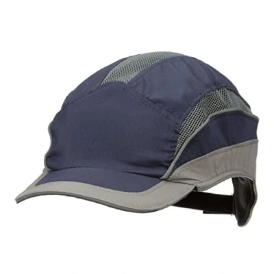 Image of 3M First Base 3 Bump Cap 2031216, Elite, Navy/Grey, Reduced Peak, 55mm