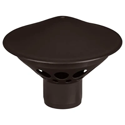Image of Vent Cowl 50mm Waste Pipe Terminal Valve Soil Air Mushroom Cap Brown