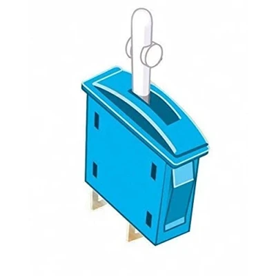 Image of Peco PL 22 On/Off Switch Pale blue
