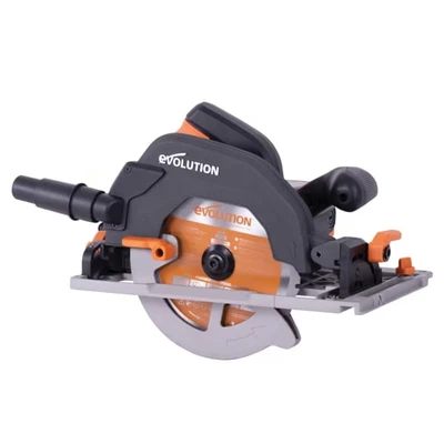 Image of Evolution Power Tools R185CCSX Circular Saw With 1020 mm 3 Piece Track Multi Material Blade, Cuts Wood, Metal, Plastic &amp; More Incl Dust Port Adapter 185mm (230v)