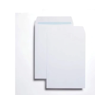 Image of indigo® A4 C4 White Envelopes Self Seal for Posting mailing Home Office and Ecommerce eco Friendly (100)