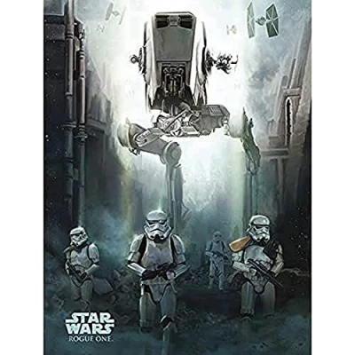 Image of Pyramid International WDC99779 Rogue One Stormtrooper Patrol Canvas Print, Cotton Blend, Multi Colour, 60 x 80 cm