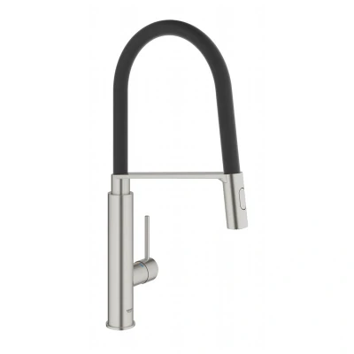 Image of Grohe Concetto Single Lever Sink Mixer 1/2&quot; Supersteel (31491DC0)