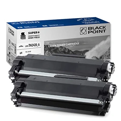 Image of Black POINT Toner Pack of 2 Compatible with TN 2420 for Brother MFCL2710DW MFCL2710DN MFCL2750DW MFCL2730DW HLL2350DW HLL2310D HLL2370DN HLL2375DW DCPL2530DW DCPL2510D DCPL2550