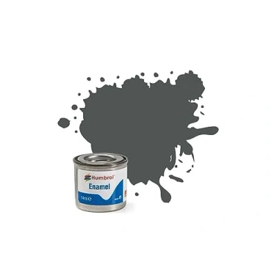 Image of Humbrol Model Paint AA0299 No 27 Sea Grey Matt Tinlet 1 (14ml), Enamel Paints for Models, Plastic, Metal, Wood, Glass, Ceramics and More, Touch Up Hobby Craft Kits