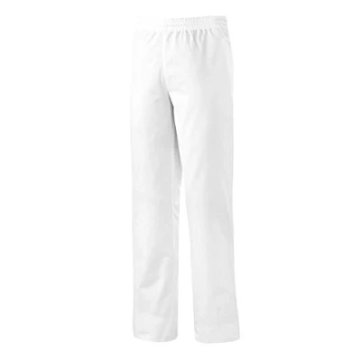 Image of BP 1645 400 21/Ls, Unisex trousers, with elasticated waist 215,00 g/m², fabric blend, Color white, Size Ls