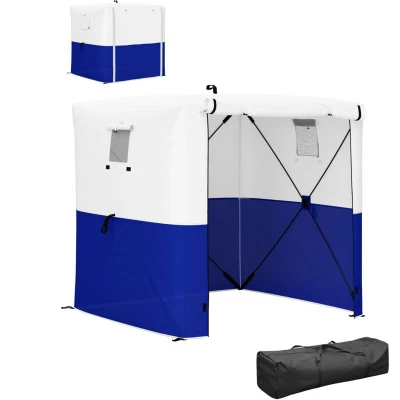 Image of Outsunny 2 x 2m Pop Up Gazebo with Sides Easy Party Tent Blue 84C 504V00DB