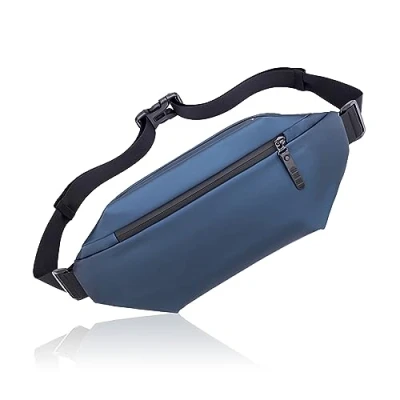 Image of Bum Bag Waist Bag, Fanny Pack Belt Waterproof Shoulder Backpack, Sling Chest Crossbody Bumbags for Men Women Hiking Cycling Travel Outdoor Sports (Blue)