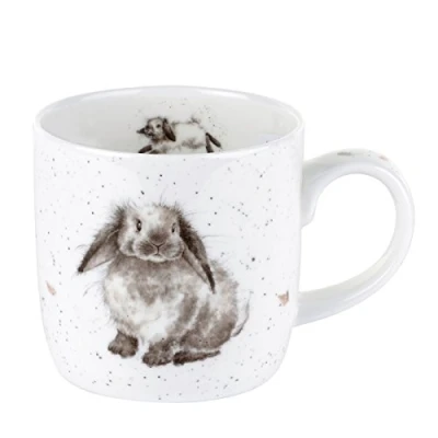Image of Royal Worcester MMLS5629 XSM Wrendale Rosie Bone China Mug, Multi Color, 310ml