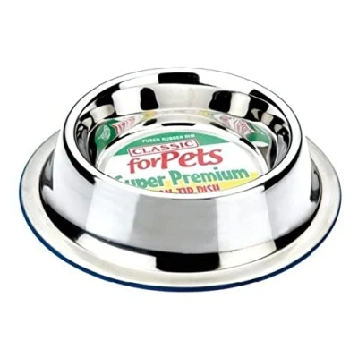 Image of Classic Pet Products Steel Super Premium Non Tip Dish, 1000 ml
