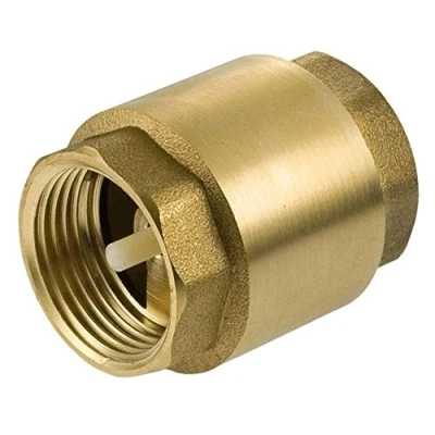 Image of 1&quot; Inch BSP Brass Check Non Return Valve Female with Plastic Insert