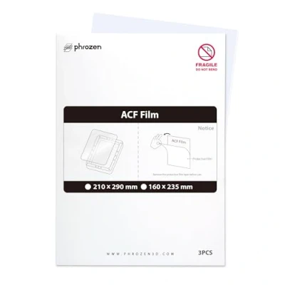 Image of PHROZEN 3PCS ACF Film LCD Release Films, 3D Printer Replacement Parts Dual Surfaces Lower Force, Compatible with Most Series (A4 size, 210 x 290mm)