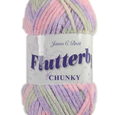 Image of James C Brett Flutterby Chunky 100g Knitting Yarn B57 Serenity